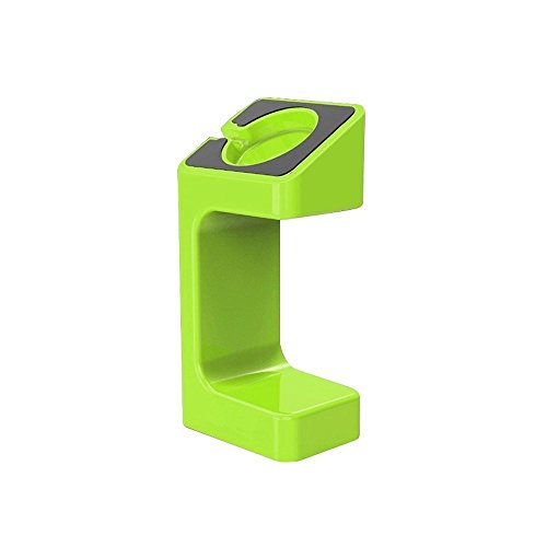 0603097302813 - JZS SUPA DEAL PLASTIC CHARGING STATION/ DOCKING STAND HOLDER FOR APPLE WATCH 38MM 42MM CHARGER, GREEN