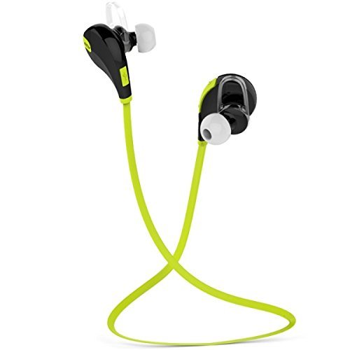 0603097347326 - GENERIC QCY QY7 WIRELESS BLUETOOTH 4.1 STEREO EARPHONE SPORT RUNNING HEADPHONE WITH MIC GREEN