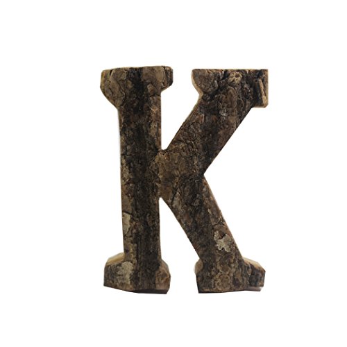 0603149808010 - VINTAGE WOOD ALPHABET LETTERS WALL SIGN WOODEN LETTER 'K' HANGING SIGN FOR WEDDING PARTY ANNIVERSARY SHOP NAME(K)