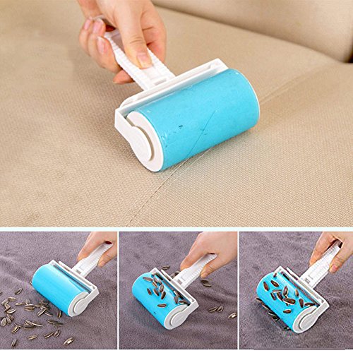 0603338254444 - GENERIC CLEAN ADHESIVE TAPE STICKY LINT ROLLER PET HAIR REMOVER REUSABLE DOG HAIR, CAT HAIR- DUST REMOVER WHITE