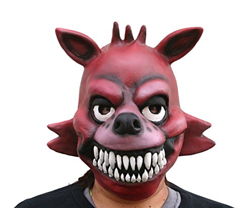 6033443619519 - ADULT LATEX FOXY FIVE NIGHTS AT FREDDY'S ADULT MASK FNAF COSPLAY COSTUME