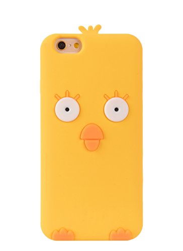 0603470427294 - JOYSHARE IPHONE 6 CASE/ IPHONE 6S CASE, 3D CU2015TE CARTOON CHICK DESIGNED SOFT SILICONE CASE FOR APPLE IPHONE 6/6S 4.7 INCH RELEASE ON (YELLOW)