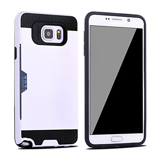 0603470428123 - GALAXY NOTE 5 CASE, LSCK & JOYSHARE DROP PROTECTION SHOCK-ABSORPTION HYBRID DUAL LAYER PROTECTIVE CASE COVER FOR SAMSUNG GALAXY NOTE 5 (WHITE)
