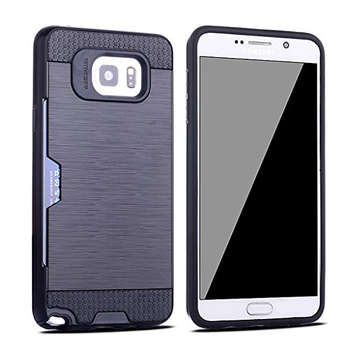 0603470428130 - GALAXY NOTE 5 CASE, LSCK & JOYSHARE DROP PROTECTION SHOCK-ABSORPTION HYBRID DUAL LAYER PROTECTIVE CASE COVER FOR SAMSUNG GALAXY NOTE 5 (BLACK)