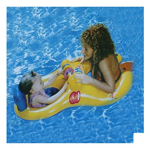 6035558115610 - ABC MOTHER AND BABY SWIM RING RING RING ARMPIT CHILD SEAT WITH THE TOUR BOAT MOTHER LOVE HANDLES BEACH TOYS