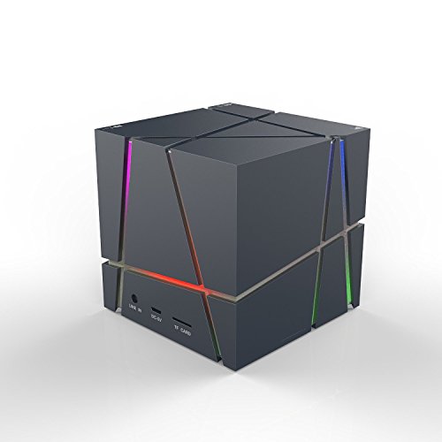 0603658999599 - CUBE ULTRA-PORTABLE WIRELESS BLUETOOTH SPEAKER, POWERFUL SOUND WITH BUILD-IN MICROPHONE AND LIGHT EFFECT BY WASSERSTEIN