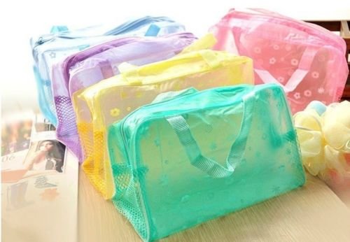 0603677293838 - PORTABLE MAKEUP COSMETIC TOILETRY TRAVEL WASH TOOTHBRUSH POUCH ORGANIZER BAG