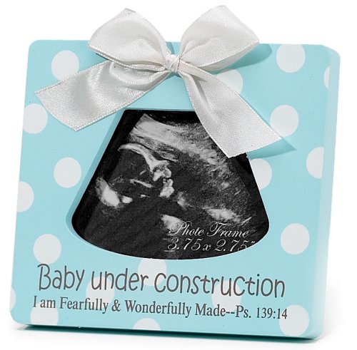 0603799343008 - DICKSONS BABY UNDER CONSTRUCTION PHOTO FRAME, BLUE