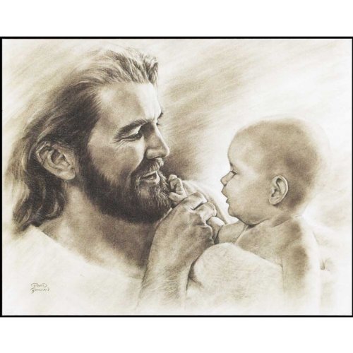 0603799426503 - JESUS HOLDING BABY PRECIOUS DECORATIVE WALL PLAQUE
