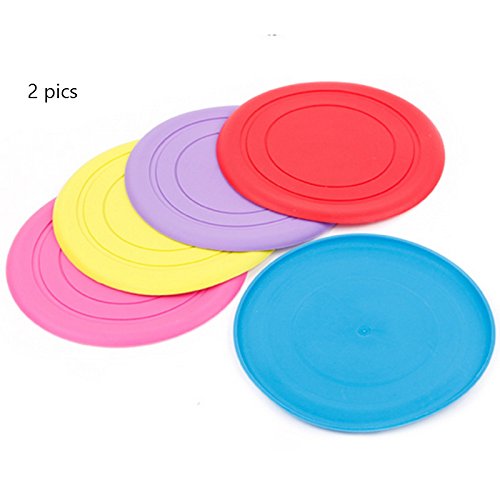 0603803270511 - 7.1 INCH IN DIAMETER, SILICONE PET FLYING DISCS, DOG THROWING TOYS, PET FRISBEE TOYS