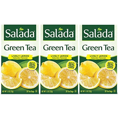 0603803615848 - SALADA CLASSIC LEMON GREEN TEA, 20 TEABAGS, 1.3 OZ PER BOX, (PACK OF 3)