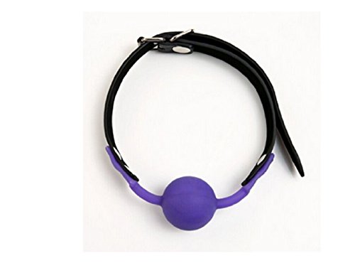 0603803823519 - BALL GAG SILICONE LARGE - 1.8 INCH - PURPLE