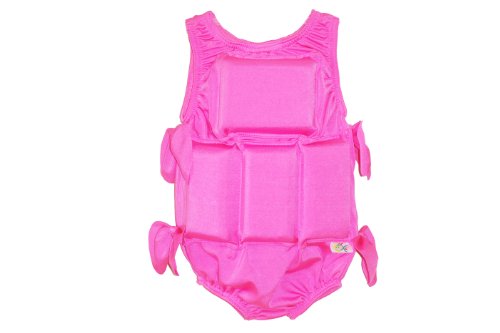 0603811081680 - MY POOL PAL GIRL'S FLOTATION SWIMSUIT, SOLID PINK, X-SMALL