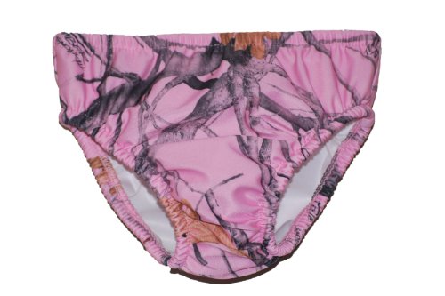 0603811111400 - MY POOL PAL REUSABLE SWIM DIAPER, CAMOUFLAGE SNOW FALL PINK, 12 MONTHS