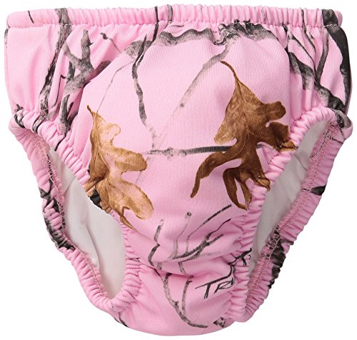 0603811111417 - MY POOL PAL REUSABLE SWIM DIAPER, CAMOUFLAGE SNOW FALL PINK, 18 MONTHS