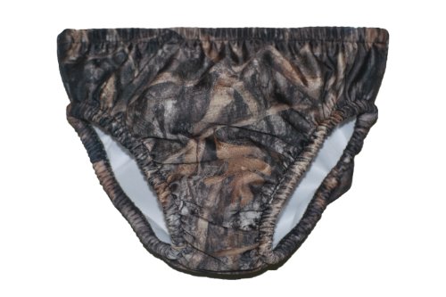 0603811111547 - MY POOL PAL REUSABLE SWIM DIAPER, CAMOUFLAGE CONCEAL BROWN, 3T
