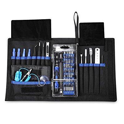 0603964451965 - ORIA 74 PIECES SCREWDRIVER SET, STEEL PRECISION MAGNETIC DRIVER KIT, REPAIR TOOL KITS FOR IPAD, IPHONE, TABLETS, LAPTOPS, PC, SMARTPHONES, WATCHES & OTHER DEVICES WITH PORTABLE BOX