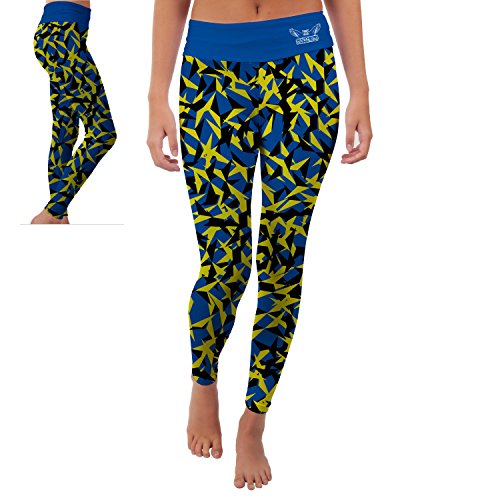 0604007364921 - SOUTHERN CONNECTICUT STATE UNIVERSITY OWLS WOMENS YOGA PANTS ORIGAMI DESIGN (XS)