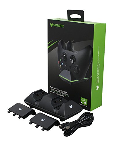 0604007980497 - VINABTY NEW DUAL CONTROLLER CHARGING STATION AND DUAL BATTERY PACK FIT FOR XBOX ONE XBOX ONE (BLACK)