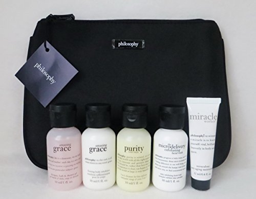 0604079151405 - PHILOSOPHY AMAZING GRACE, PURITY, MIRACLE WORKER 5-PIECE FACE AND BODY CARE TRAVEL SIZED GIFT SET