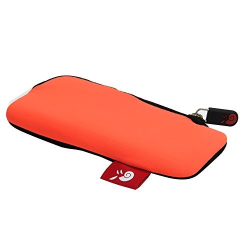 6044202487898 - HERMITSHELL TRIM SLIM PROTECTIVE NEOPRENE SOFT COVER CARRYING CASE SLEEVE COMPACT SIZES FOR MICROSOFT ARC TOUCH MOUSE ORANGE