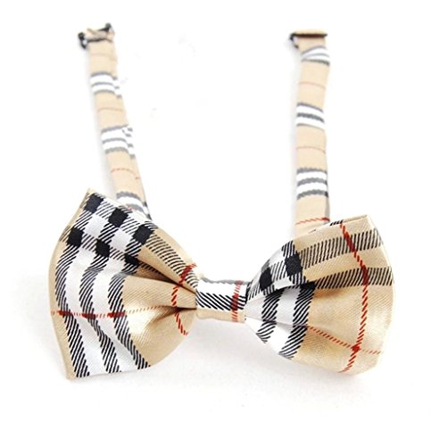6046519709915 - GENERIC CUTE PET BOWKNOT TIE BOW ADJUSTABLE KNOT NECKTIE CLOTHING COLLAR FOR DOG AND CAT PUPPY?PET YELLOW AND BLACK COLOR