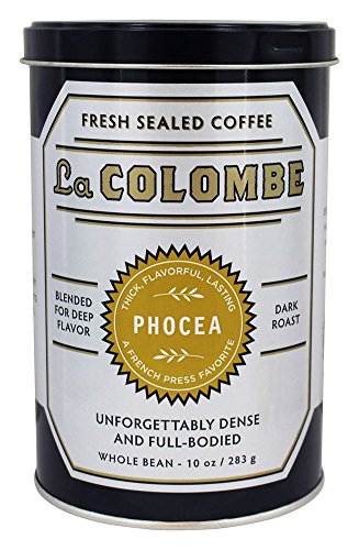 0604913100040 - LA COLOMBE - PHOCEA DARK ROAST FRESH SEALED COFFEE - 10 OZ.