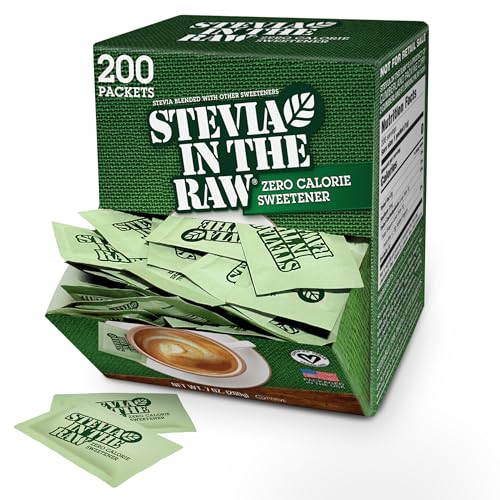 0604945338442 - STEVIA IN THE RAW SWEETENER, 200 COUNT PACKETS