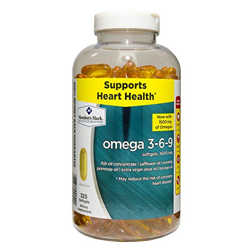 0605388060006 - MEMBER'S MARK OMEGA 3, 6, 9 DIETARY SUPPLEMENT 1600 MG, SOFT GELS, 325-COUNT