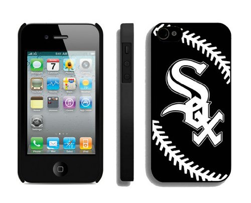 6055232373235 - MLB CHICAGO WHITE SOX IPHONE 4 4S CASE HIGH QUALITY IPHONE COVER BY COOCASE
