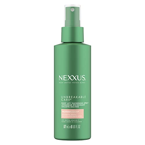 0605592007972 - NEXXUS UNBREAKABLE CARE ROOT LIFT HAIR THICKENING SPRAY WITH KERATIN, COLLAGEN, BIOTIN FOR FINE AND THIN HAIR 6 OZ