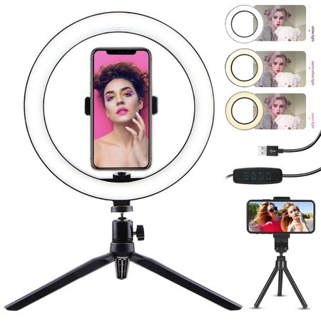 0605649309004 - WILLSTAR LED RING LIGHT WITH STAND MAKEUP VIDEO/PHOTOGRAPHY