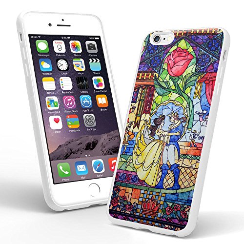 6057179179260 - BEAUTY AND THE BEAST STAINED GLASS FOR IPHONE AND SAMSUNG GALAXY CASE (IPHONE 6 WHITE)