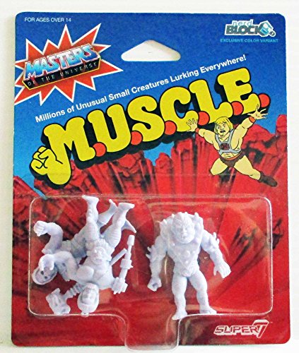 0605930564266 - MASTERS OF THE UNIVERSE M.U.S.C.L.E PACKAGE OF 3 FIGURES