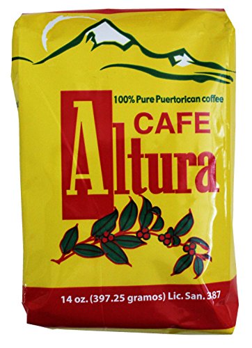 0605966101152 - CAFE ALTURA 100% PURE GROUND COFFEE FROM PUERTO RICO MOUNTAINS 14 OZ. BAGS (2 PACK)