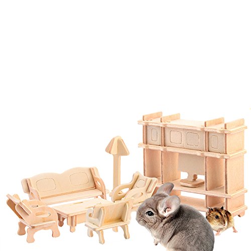 0606276986743 - KITTENS RATS HAMSTER TOYS WOODEN HAMMOCK SWING SEESAW GNAWING CLIMBING PLACE HOUSES FOR CATS