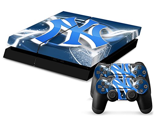 6064148058143 - FOSHENG NEWYORK YANKEES DECAL STICKER SKIN FOR PLAYSTATION 4 PS4 CONSOLE+CONTROLLERS