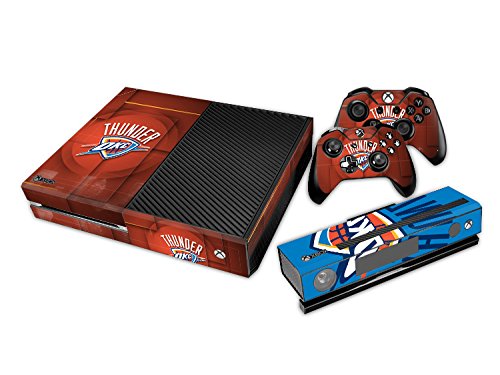 6064148062386 - OKC THUNDER STICKER DECAL SKIN SET FOR MICROSOFT XBOX ONE CONSOLE+CONTROLLERS