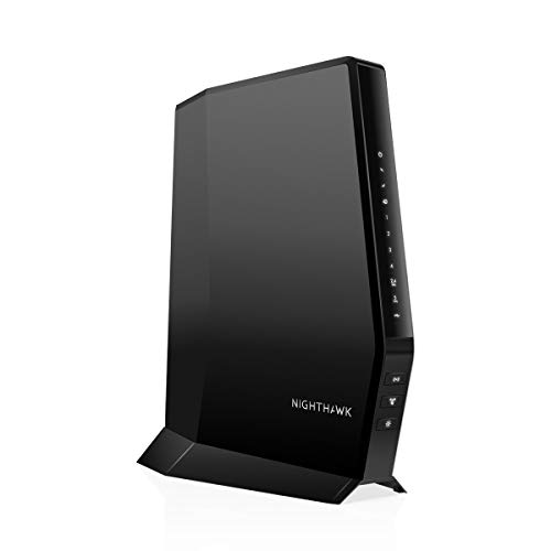 0606449144789 - NETGEAR NIGHTHAWK CABLE MODEM WITH BUILT-IN WIFI 6 ROUTER (CAX30) - COMPATIBLE WITH ALL MAJOR CABLE PROVIDERS INCL. XFINITY, SPECTRUM, COX | CABLE PLANS UP TO 2GBPS | AX2700 WIFI 6 SPEED | DOCSIS 3.1