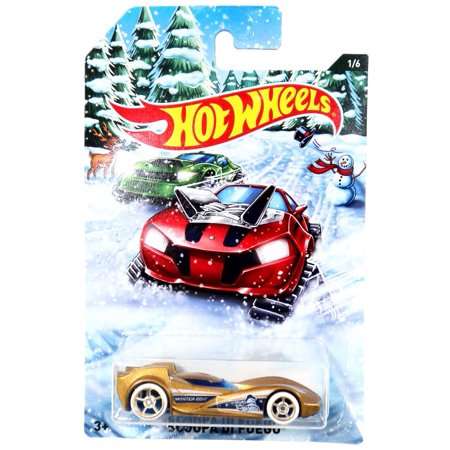 0606583871671 - HOT WHEELS 2017 HOLIDAY HOT RODS SCOOPA DI FUEGO DIE-CAST CAR