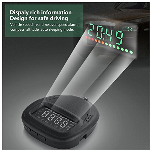 0606825465545 - ZXLINE A1 2.0 UNIVERSAL WITH HEAD UP DISPLAY HD COMPATIBLE ALL CARS, PLUG AND PLAY WARNING MONITOR SYSTEM