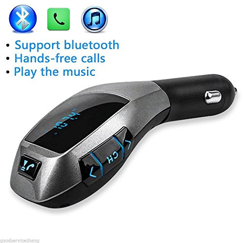 0606825465903 - ZXLINE CAR KIT MUSIC PLAYER WIRELESS BLUETOOTH FM TRANSMITTER CAR CHARGER WITH USB SD/TF CARD READER AND CALLING REMOTE CONTROL HANDS-FREE FOR ALL SMART PHONES