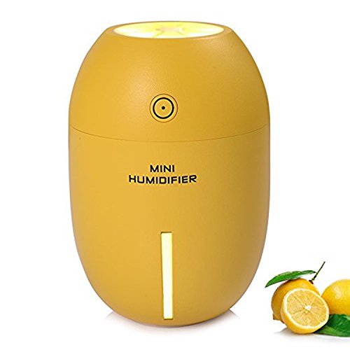 0606993988211 - MINI HUMIDIFIER,BIOSTON 180ML PORTABLE COOL MIST MINI USB ULTRASONIC AIR HUMIDIFIER WITH NIGHT LIGHT AND AUTO SHUT-OFF FOR HOME CAR TRAVEL OFFICE BABY BEDROOM