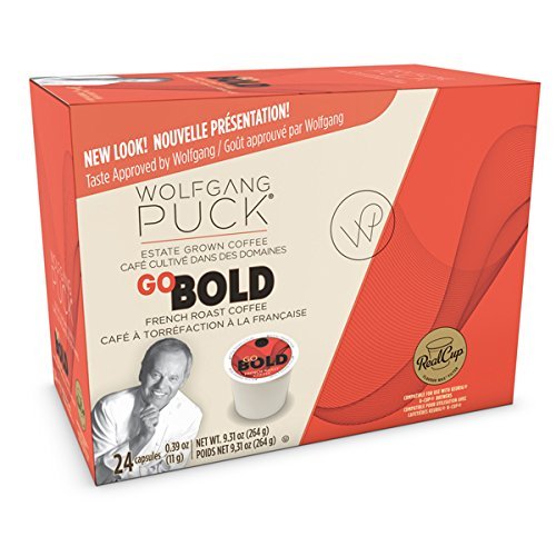 0060731740118 - WOLFGANG PUCK COFFEE SINGLE SERVE CUPS, GO BOLD FRENCH ROAST, 24 COUNT