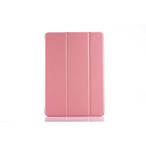 0607571986872 - ULTRA SLIM LIGHTWEIGHT CRAZY HORSE LEATHER SMART COVE CASE FOR IPAD AIR 2 (PINK)