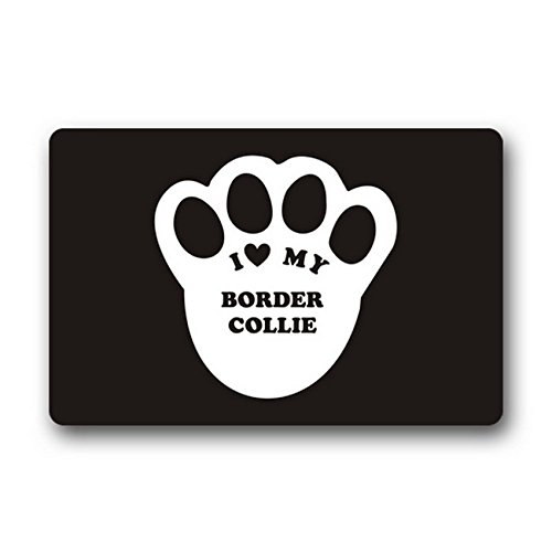 6076352608298 - FASHIONABLE PATIO DESIGNED DOOR MAT 15.7 X 23.6 WITH I LOVE MY BORDER COLLIE THEME-BY MY STAR MARKET