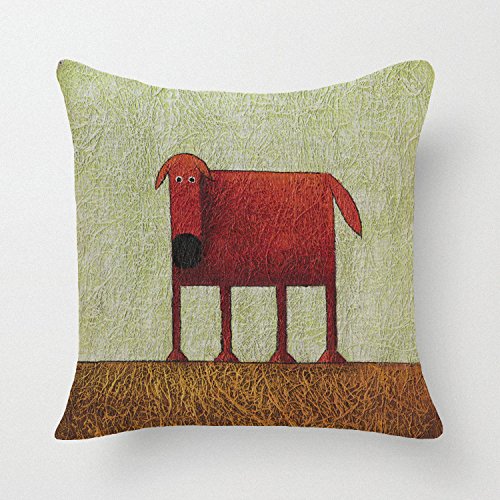 6076352613285 - DIY SOFT PILLOW COVER 18 X 18 (ONE SIDE) WITH DOG THEME-BY MY STAR MARKET