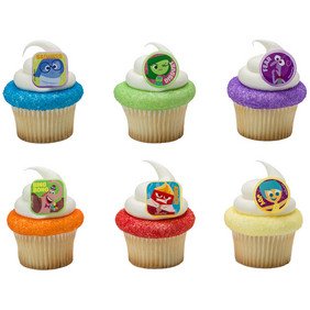 0607772052512 - INSIDE-OUT RILEY'S EMOTIONS CUPCAKE RINGS - 12 COUNT