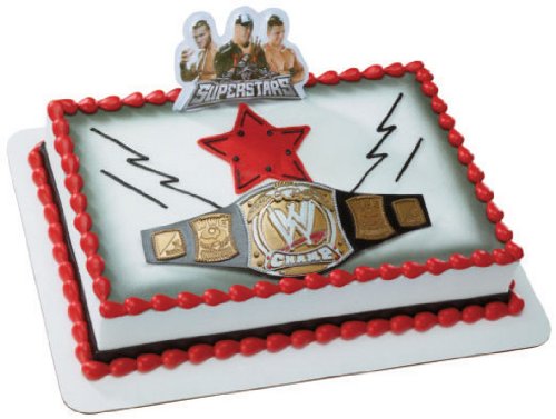 0607772153271 - WWE CHAMPIONSHIP BELT DECOSET CAKE DECORATION