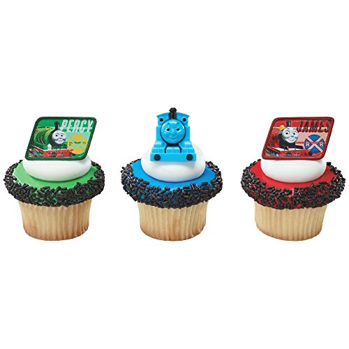 0607772153868 - DECOPAC THOMAS AND FRIENDS CUPCAKE RINGS, 12 COUNT